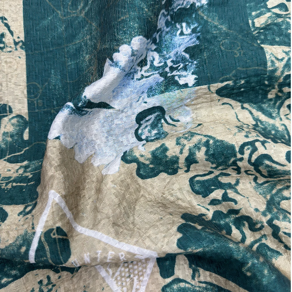 Hot Selling Custom Designer Digital Print Lyocell Fabric Excellent Softener Textile Raw Material for Clothing