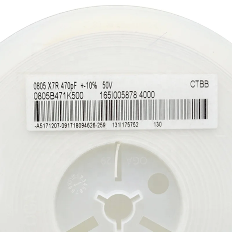 
Original Product MLCC Multilayer Chip 0805 470PF 10% 471k 50V SMD Ceramic Capacitor Chip capacitors 