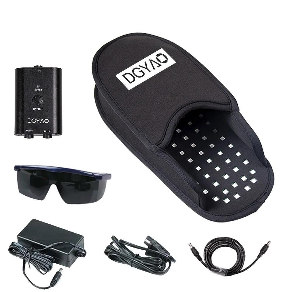 DGYAO Red Infrared Light Therapy Slipper Near Infrared LED 880nm 660nm for Foot Pain Relief (SMD LED, 1 pad)