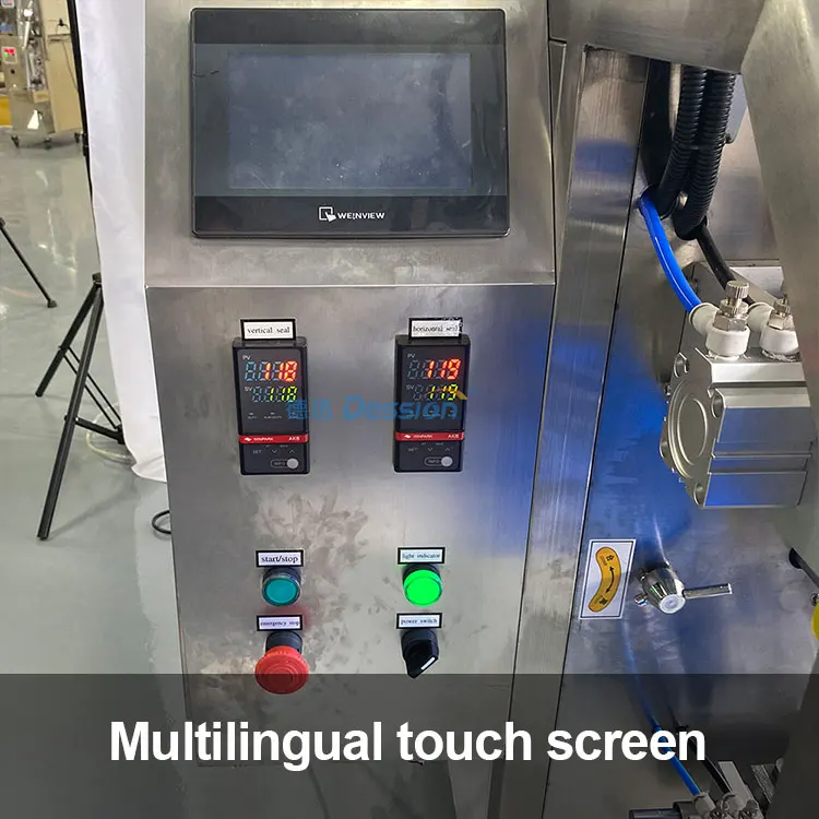 
Semi-automatic small vertical gummy bear soft candy packing machine 