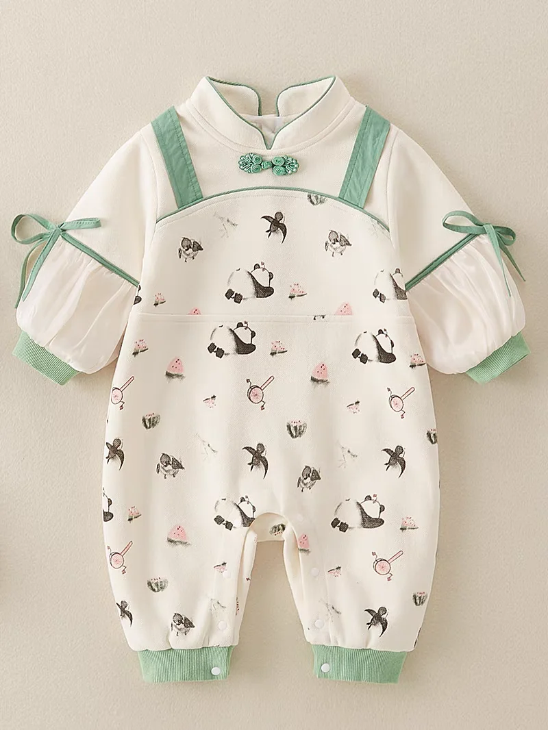 New summer baby onesies pure cotton newborn onesies flower baby clothes