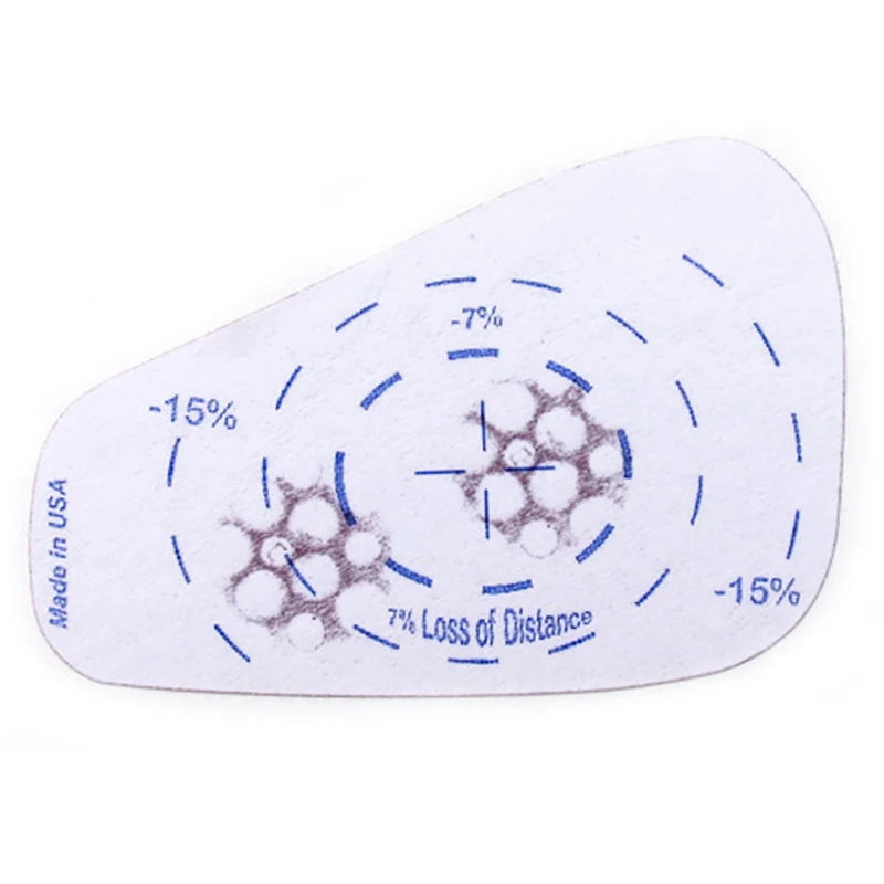 Hot sale self-adhesive golf impact sticker label 5pcs/sheet golf training aids with thermal paper  material