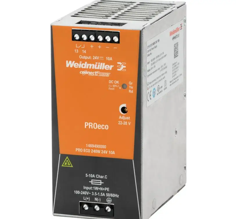 Weidmuller 1469490000 PRO ECO 240W 24 V 10A блок питания с переключателем режима 24 V