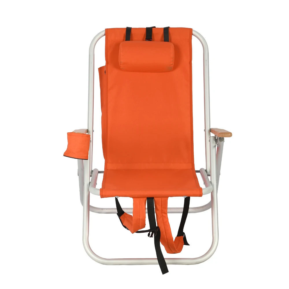 Portable Aluminum Adjustable Foldable Picnic Camp Beach Chair with Storage Bag for Outdoor