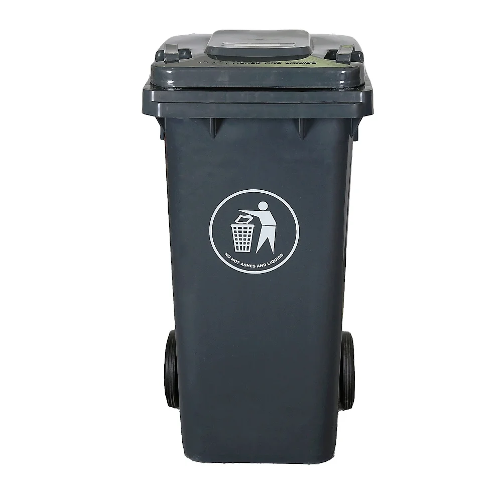 120L Plastic Wheeled Recycle trash can with Lid for Sale