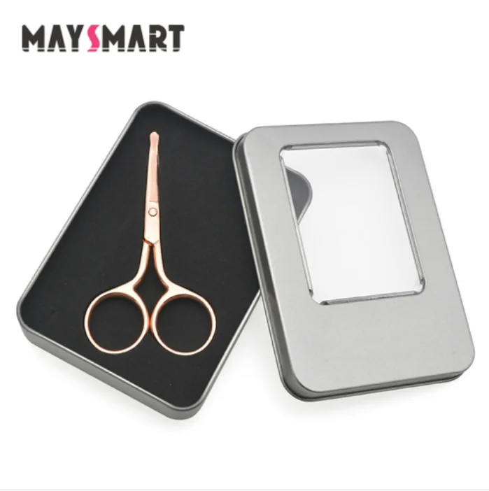 Eyebrow Trimmer Nails Scissors Rose Gold Lashes Applicator Tools Scissors