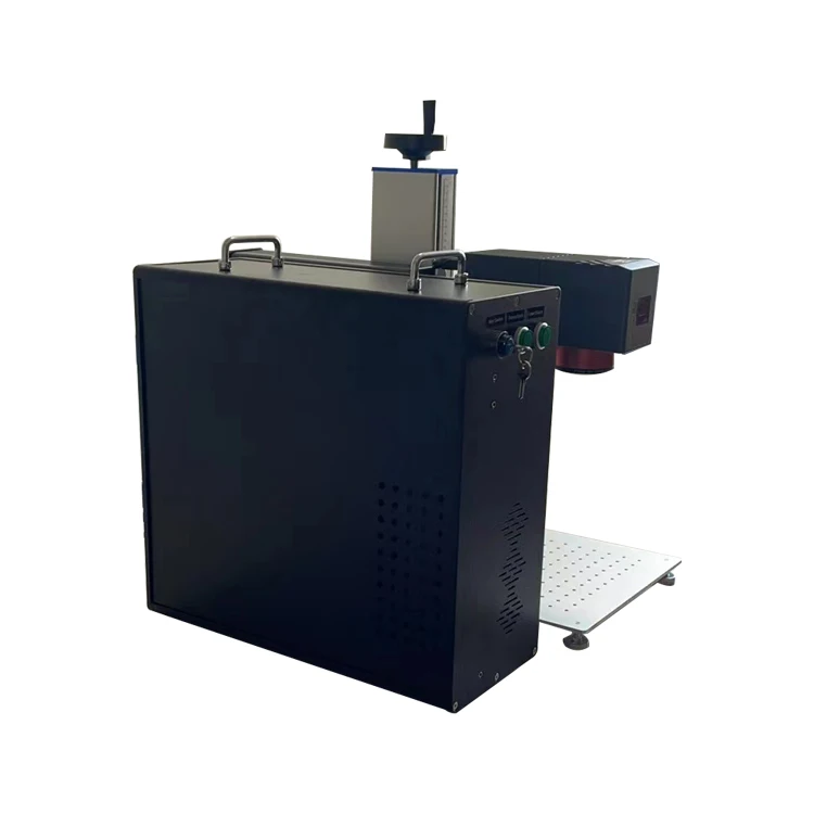 2024 Most Popular Separate Portable Mopa 3D Fiber Laser Marking Machine for Metal Rubber Plastic