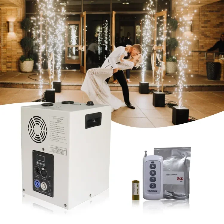 spin cool spark fireworks sparkler machine 750w 600w wireless stage equipment cold spark machine