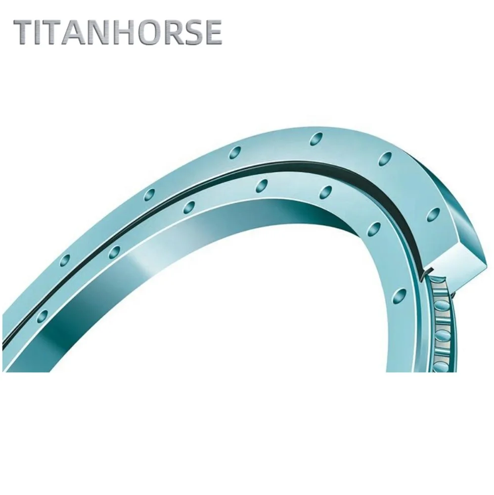 Двухрядные шариковые опорно поворотные подшипники для промышленного оборудования автоматизации