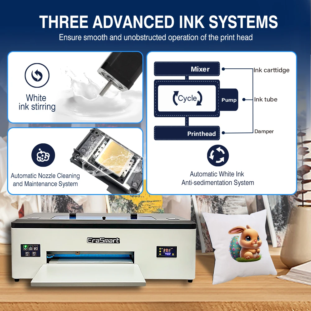 2024 USA Warehouse in CA Hot Selling DTF 1390 Printer T-shirts Printing Machine Send RIP Software