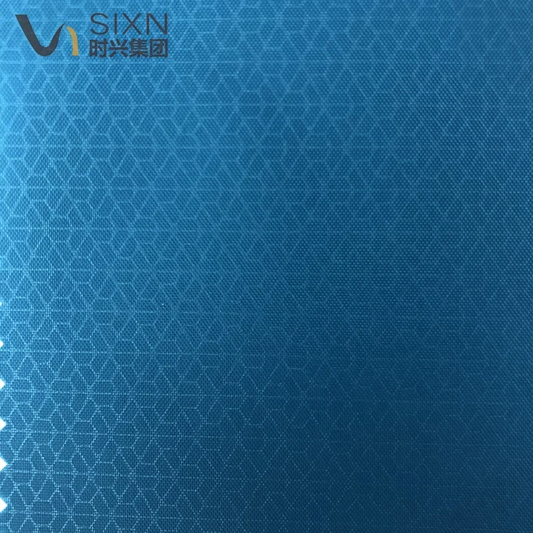 Polyester 190T Taffeta Ready To Ship Waterproof PU Coated 450mm Embossed Print Fabric For Raincoat