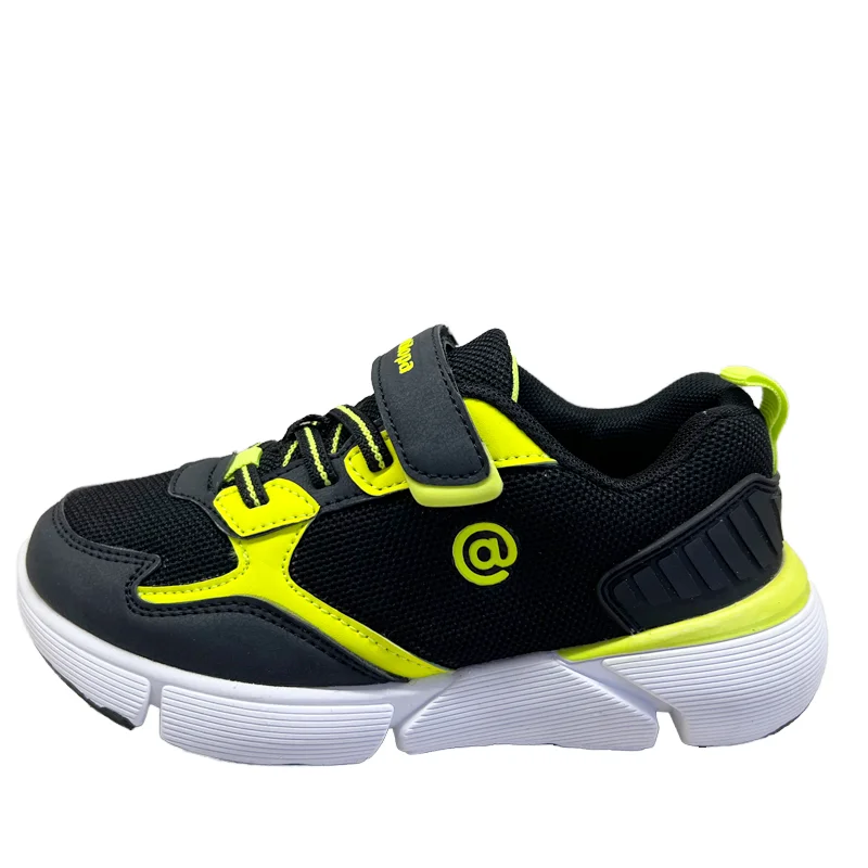 Kids Sport Shoes Casual Fitness & Walking Leather Upper with Rubber Insole & Back School Walking Net Cloth Features