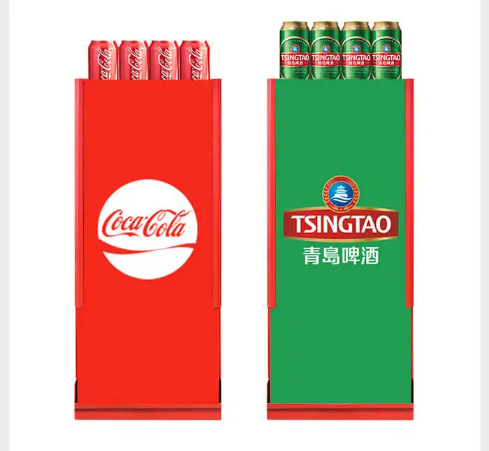 Elevator System Free Standing Pop-up Cardboard Box Vertical Display Vendor with Spring Loaded