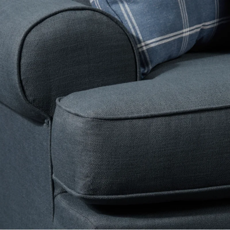 Manufactory 2-Piece Large Sectional Living Room Modern Seating High Quality Linen Couch Vintage Sofa Villa Sofa Set