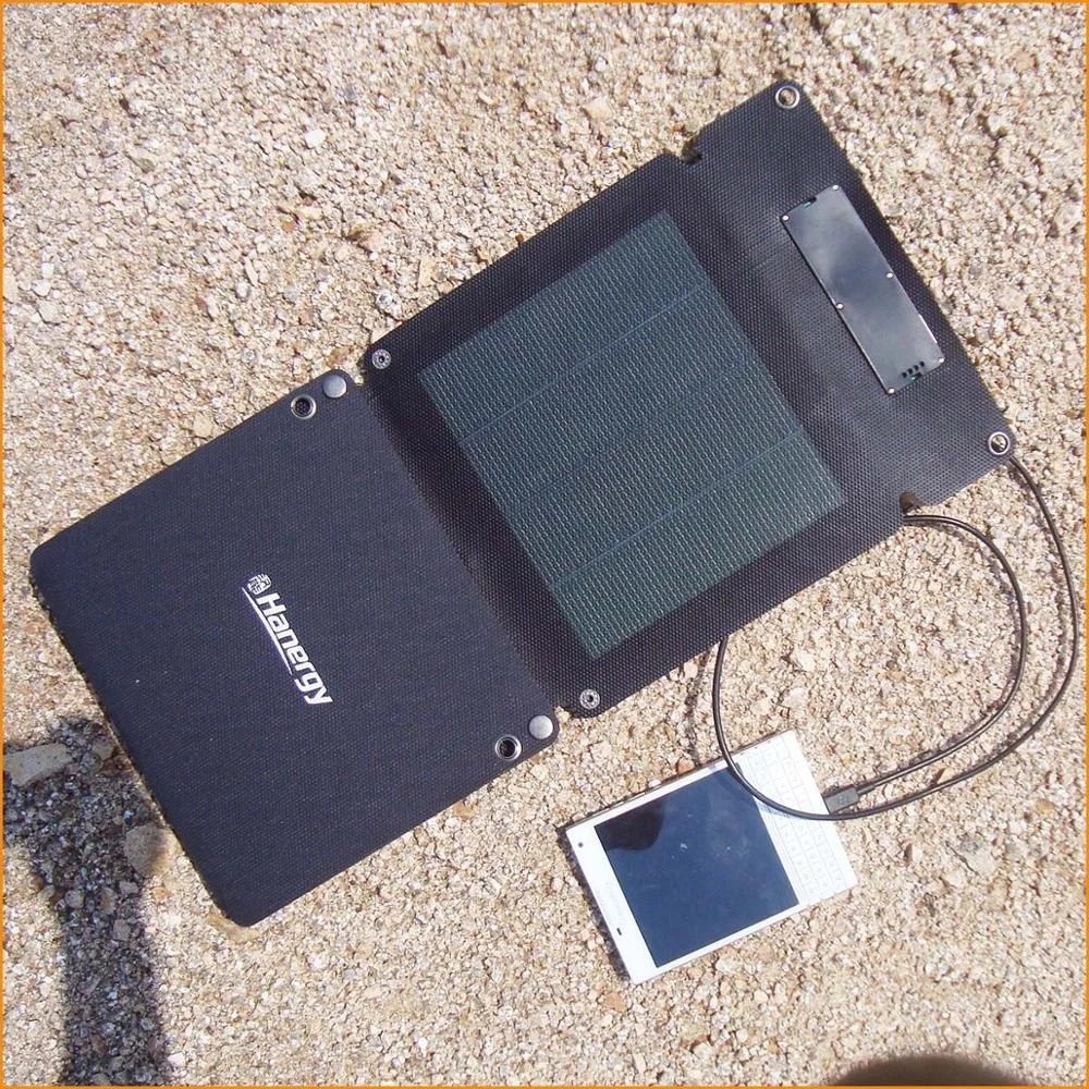 12W portable mini foldable outdoor 18V Solar panel cell with CIGS cells for phone charging high efficient