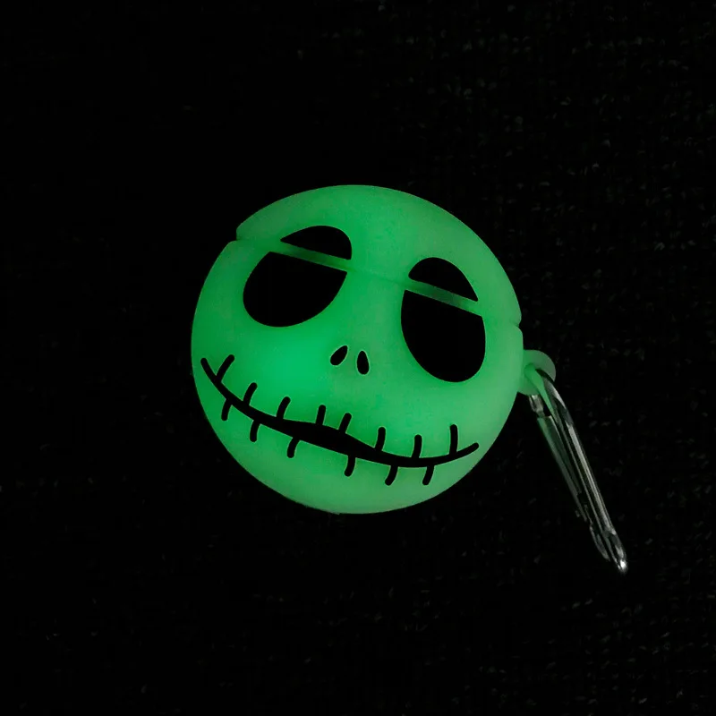 
Funny Luminous Skull Headphones case For Airpods 3 2 1 PRO Cover Accessories for Wireless Earphone Lanyard Protective Case 
