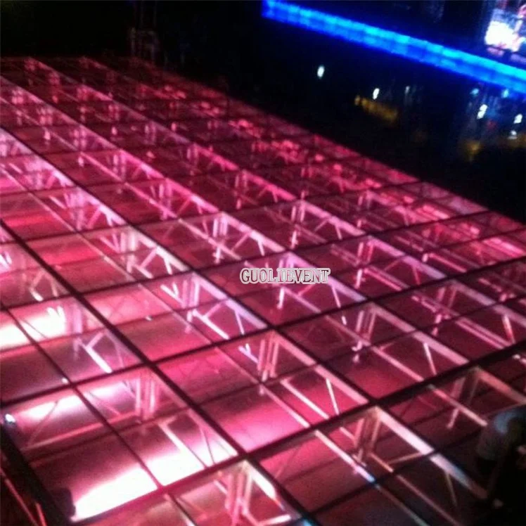 
Acrylic Wedding Stage Recycled Tempered Glass Aluminum Alloy Stage 