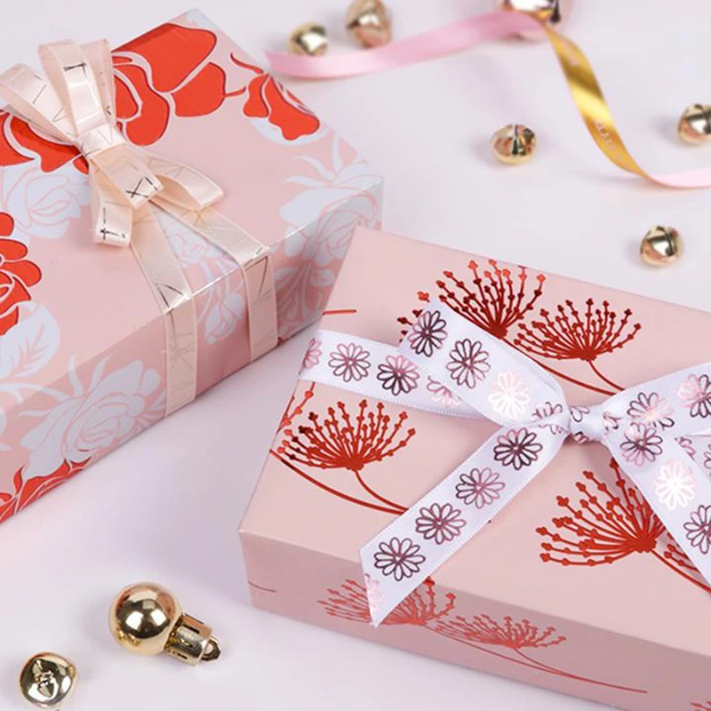 Foil Custom Printed Wrapping Paper Roll Colorful Tissue Paper Gift Wrapping Paper Manufacturer Rose GOLD Gift Packing Carton Box