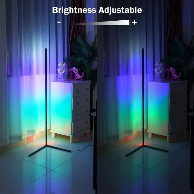 Floor lamp nordic modern  Luxury Tripod Decorative Designer Corner Standing Rgb Led Floor Lamp With Remote Control