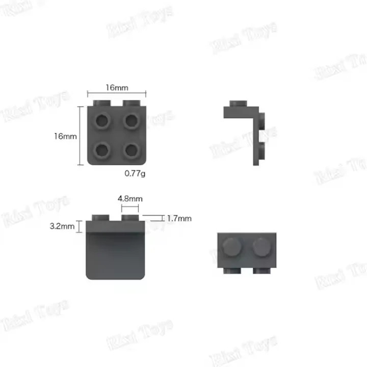 № 44728 кронштейн 1x2-2x2 игрушки для детей MOC строительные блоки Наборы