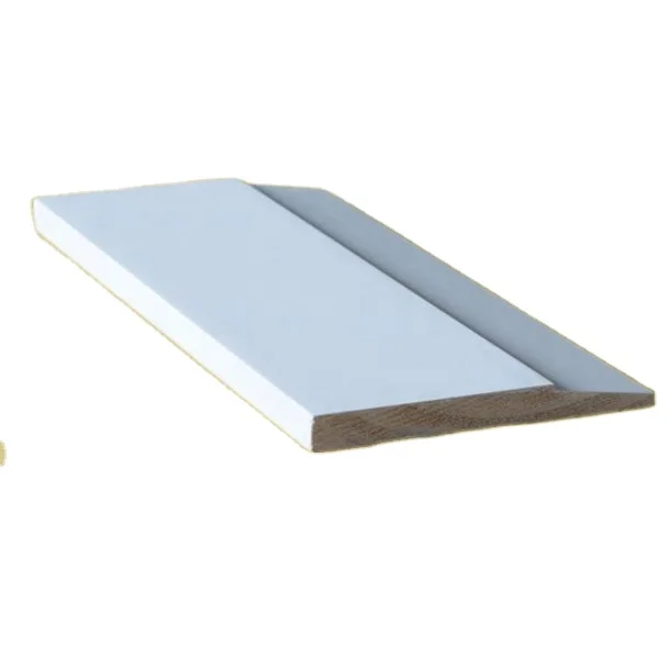 high quality  plantation wood window mouldings skirting board baseboard