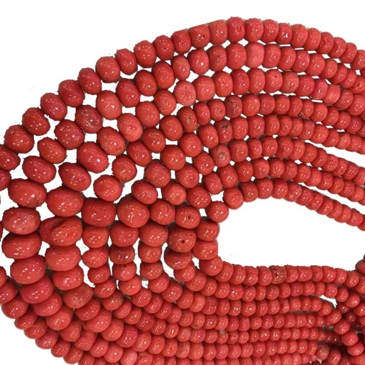 Natural red coral jewelry color raceme hot selling gem wholesale coral beads of any shape