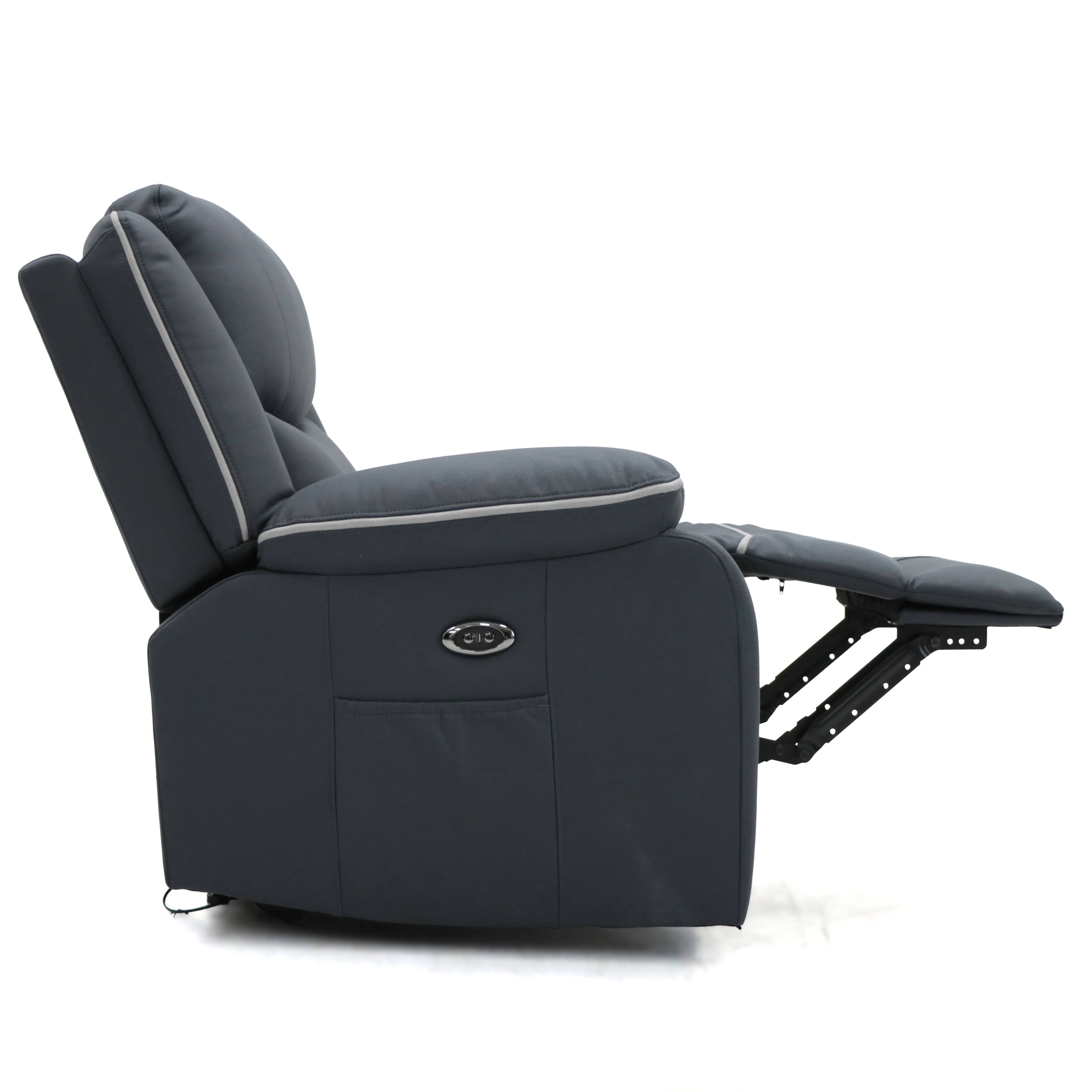 Geeksofa 3+2+1 Modern Tech Fabric Power Electric Recliner Sofa Set for Living Room Furniture