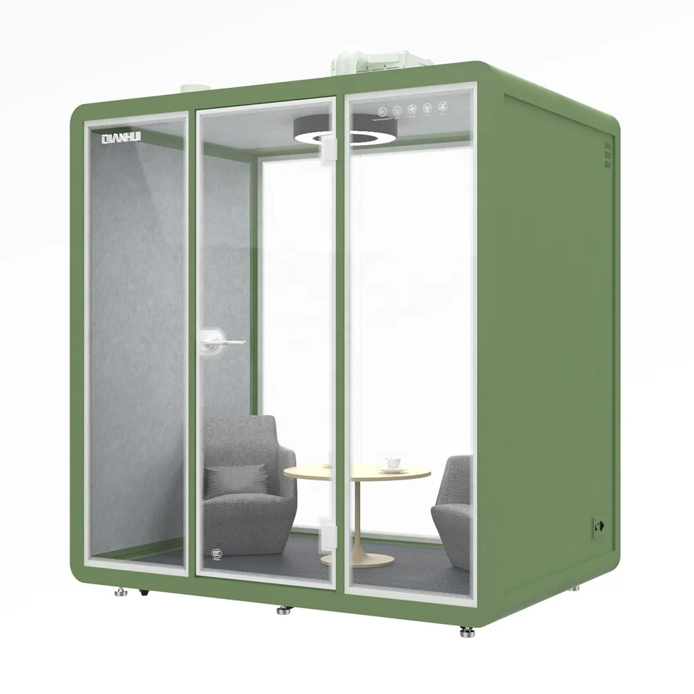 Профессиональная акустическая стойка для сотовых телефонов, Офисная скамейка, рабочая кабина с USB освещением, Изолированная кабина, внутренняя износ, поток выхлопного воздуха