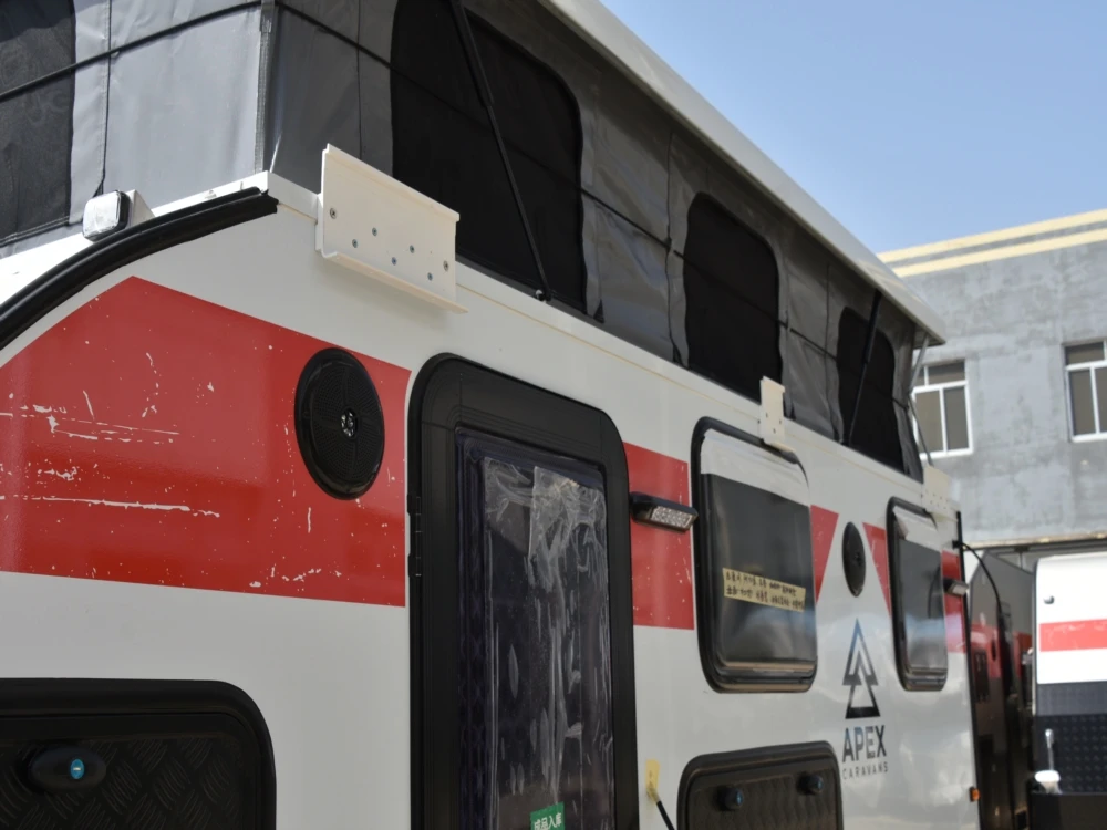 MJC 13 футов RV дом на колесах с высокой крышей большое пространство мебелью Ванная комната для семейных путешествий