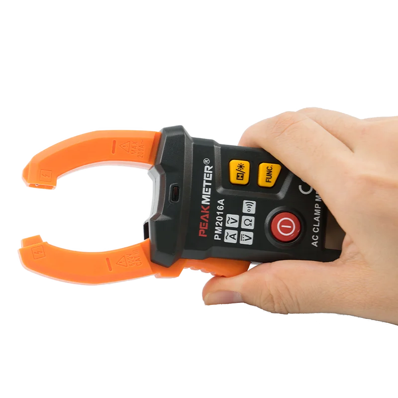 Peakmeter PM2016A 2022 самый популярный цифровой ce умный автоматический переменный ток портативный мини карманный зажим