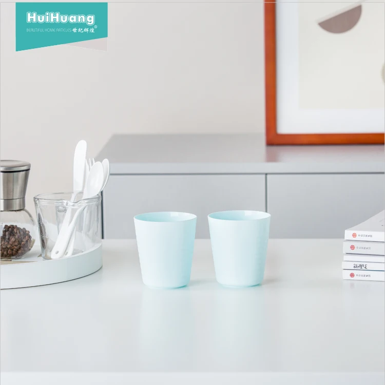 
factory direct sale BPA free eco friendly PP material plastic water drinking cup camping mug water mug 1 set 6pcs 