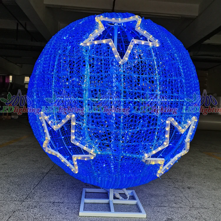 3D Outdoor Shopping Center Waterproof Light Ball Shape Large Christmas Led String Light