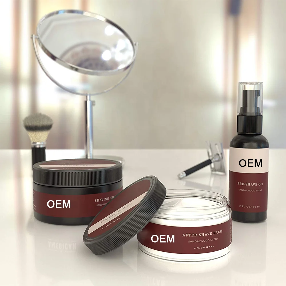  Фирменная торговая марка 100% натуральный увлажняющий лосьон после бритья для сандалового дерева бальзам мужчин
