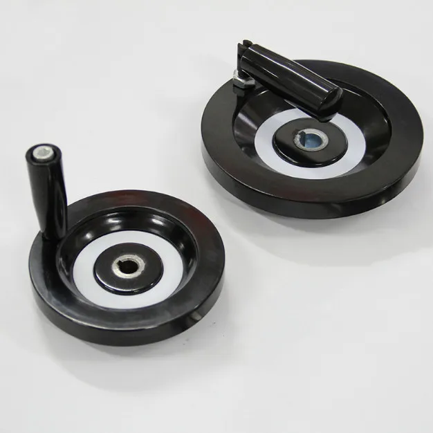 Factory outlet Solid Handwheel Bakelite Back corrugated handwheel Revolving Handle Lathe Machine Control Handwheels