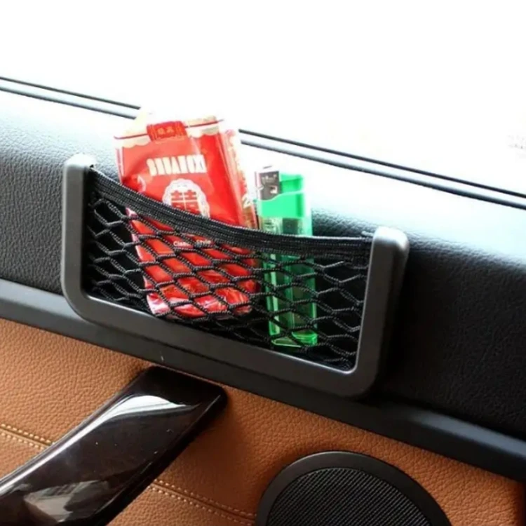 Car Styling Accessories Car Mesh Net Bag Organizer Storage Net Holder Pocket
