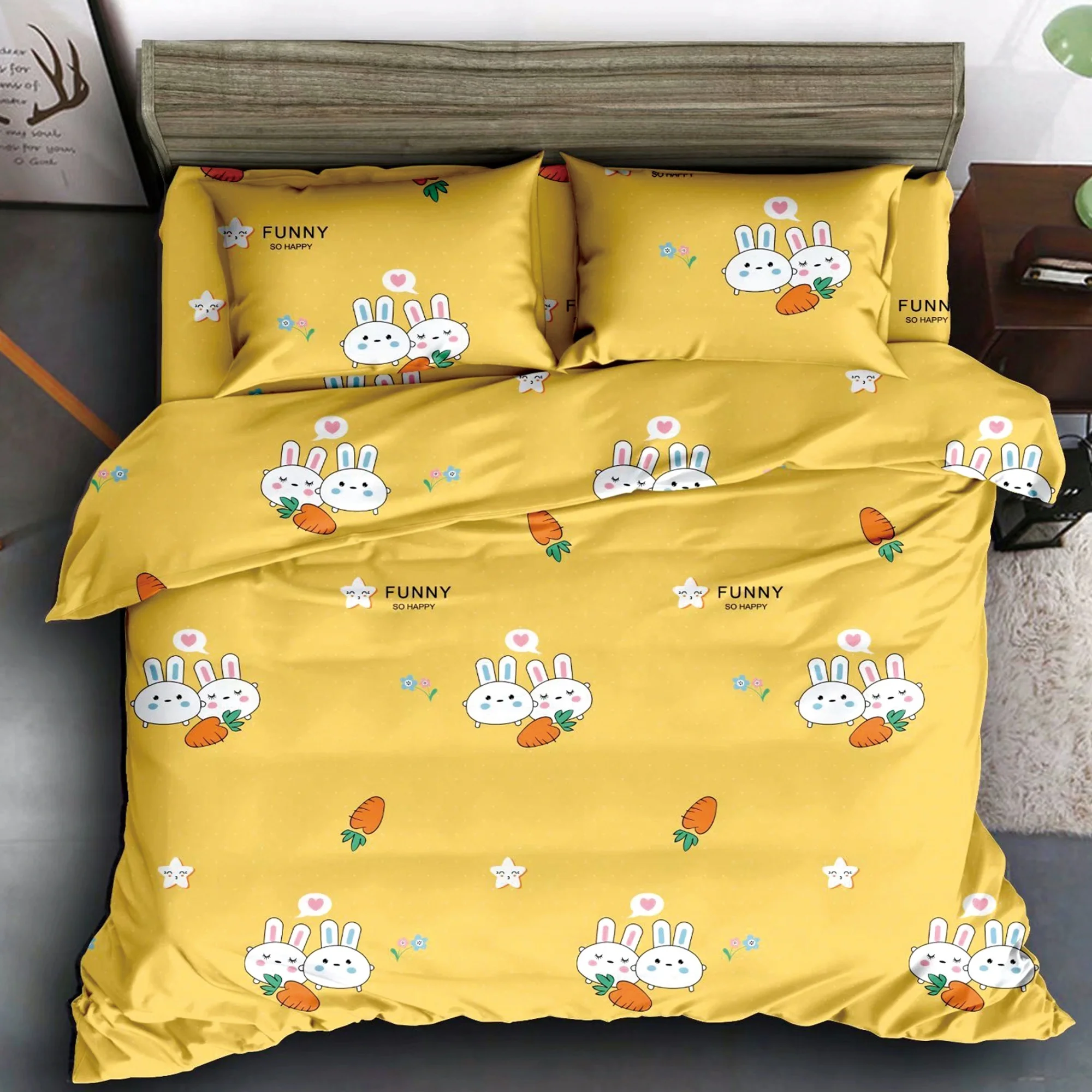 Super Supplier Pigment Printing Beautiful Flower Wholesale China Polyester 70GSM Printed Fabrics