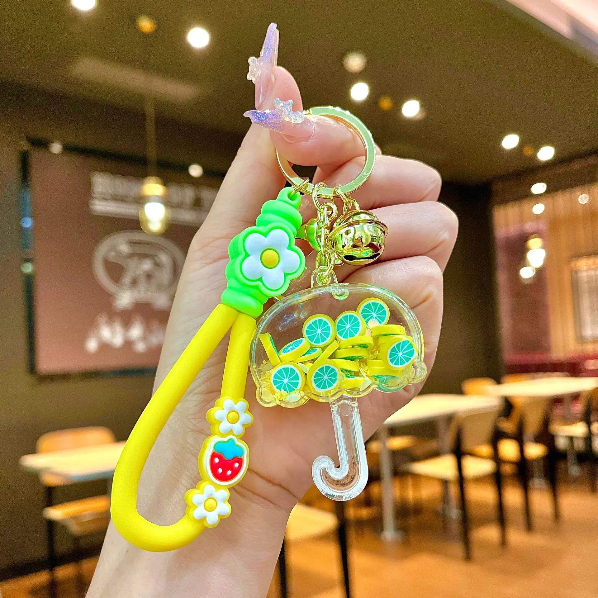 SY814 Wholesale promotional pvc keychains custom designer silicone letter key chain milk box liquid keychain