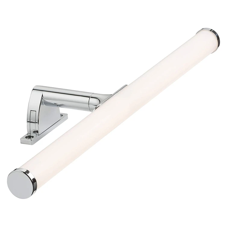 Chrome 220VAC IP44 8W led bathroom wall vanity light fixture for mirror