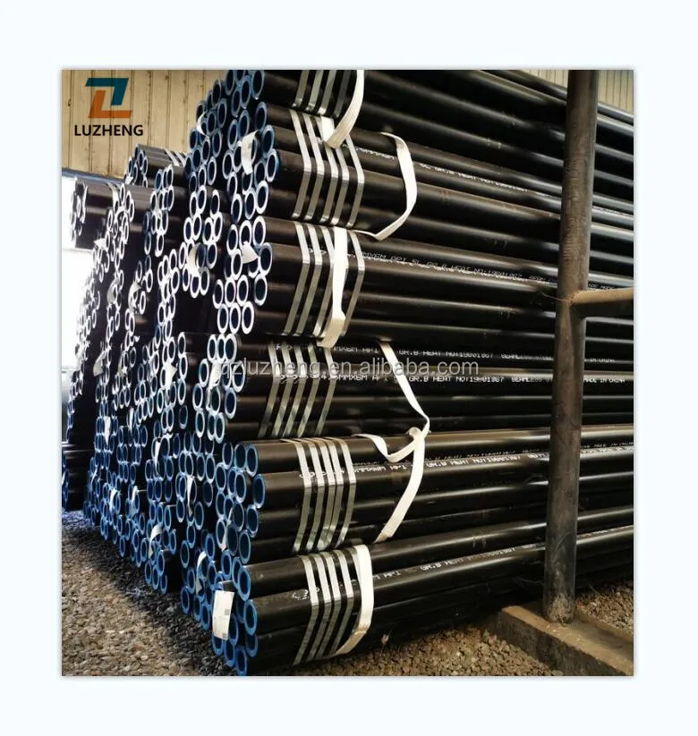 Black coating seamless steel line pipe with API 5L ASME SA106 ASTM A106 GRADE B GR.B GR.C
