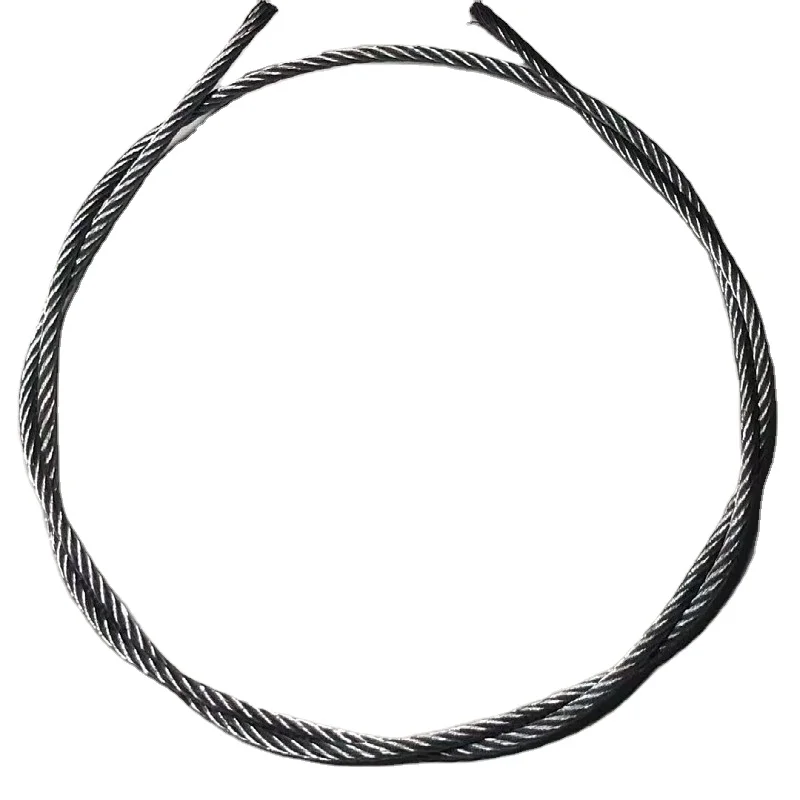 304 High Tension Stainless Steel Pvc Coated Steel Wire Rope For Fitness Equipment