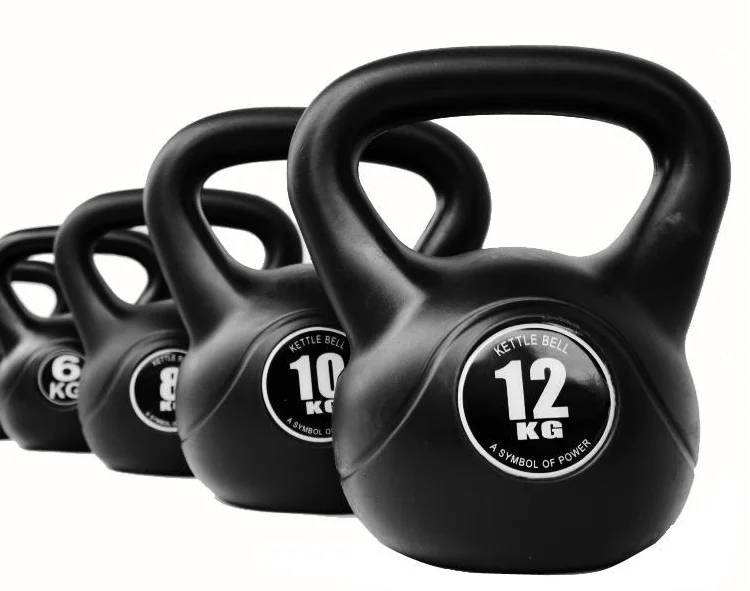 2 4 6 8 10 kg Black Kettle Bell Weight Training Competition Cement kettle bell