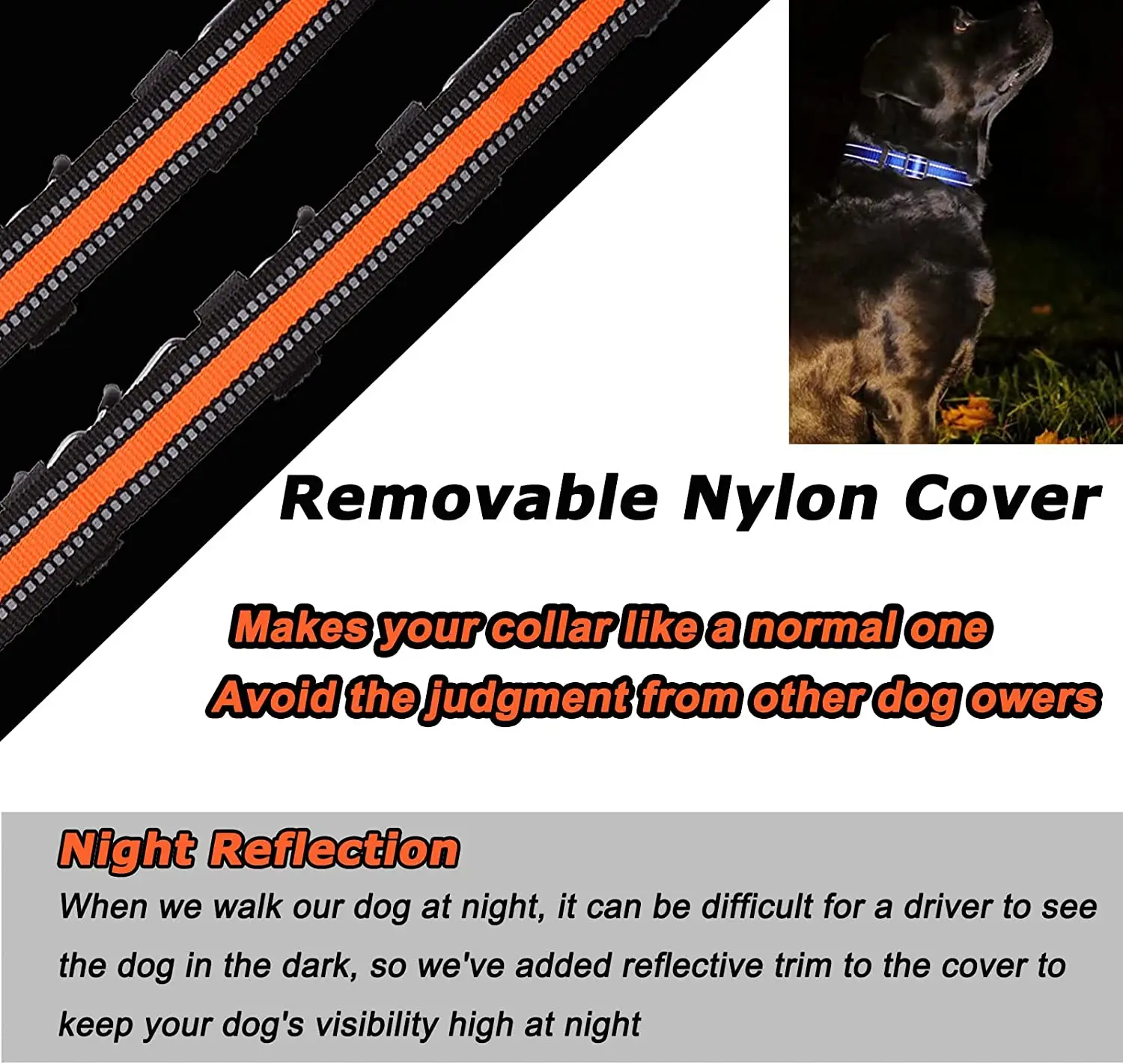 NIBAO Dog Pinch Collar, Prong Dog Training Collar with Removable Quick-Release Buckle