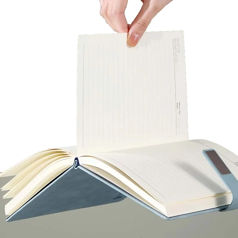 Custom a5 Notebook Planners and Soft Cover PU Leather Notebooks Loose-leaf and Binding Custom Manufacturer