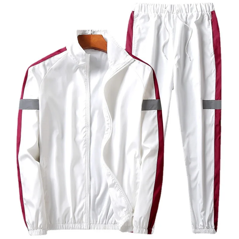 Autumn Winter Jacket Pants Gym Clothing Trendy 2 Pieces Men's Training Jogging Sets Adults Sports Sets Sweatsuit & Top Sets