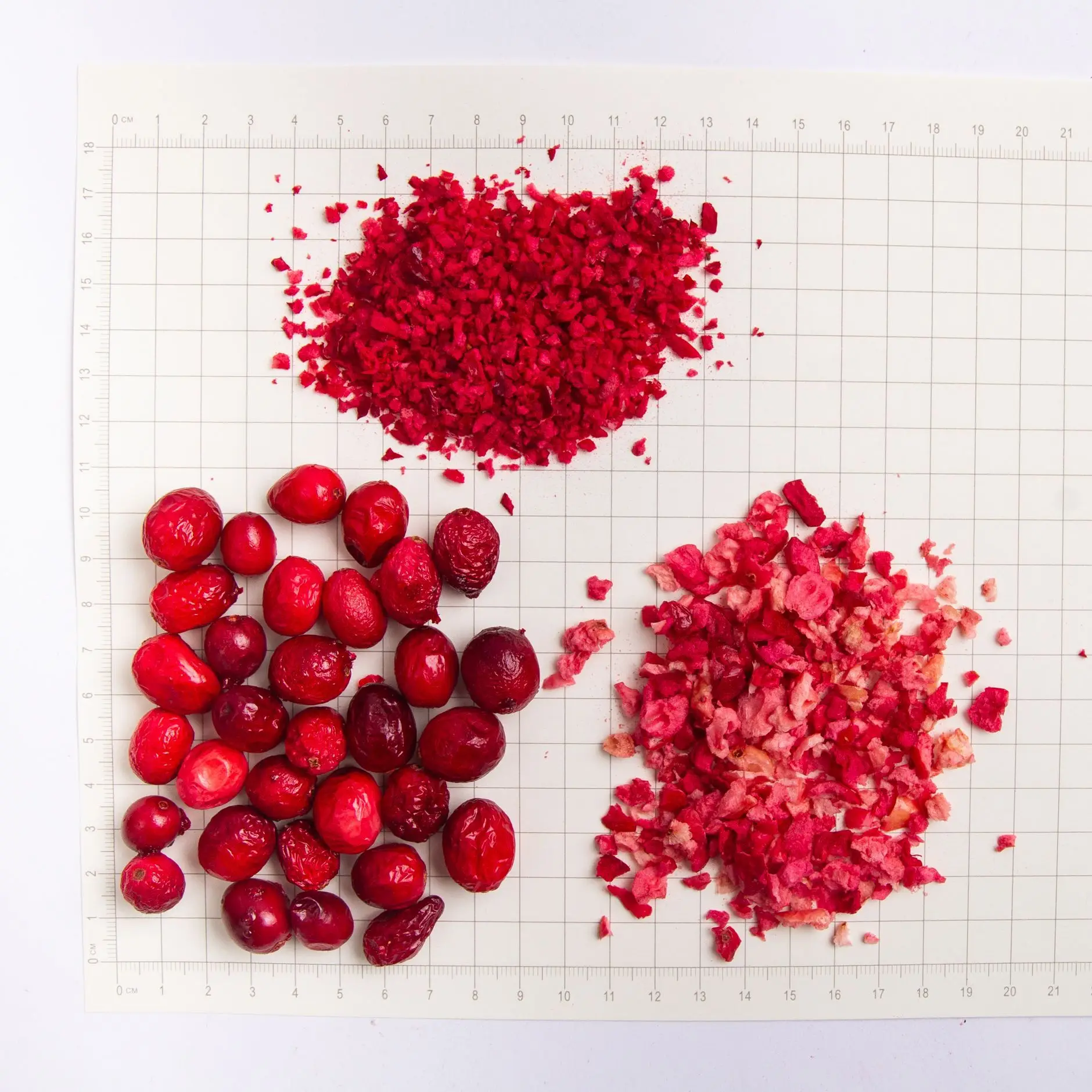 wholesale Natural 100% Pure Freeze Dried cranberry dice Freeze Dried fruit