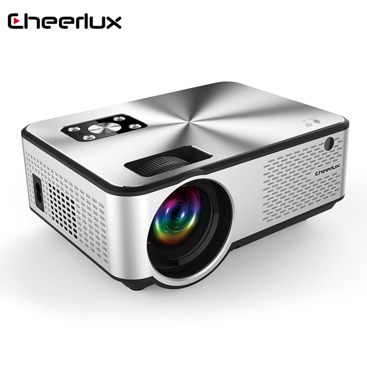 Cheerlux C9 портативный Full HD 2800 люмен проектор для мобильного телефона домашний кинотеатр мини беспроводной проектор