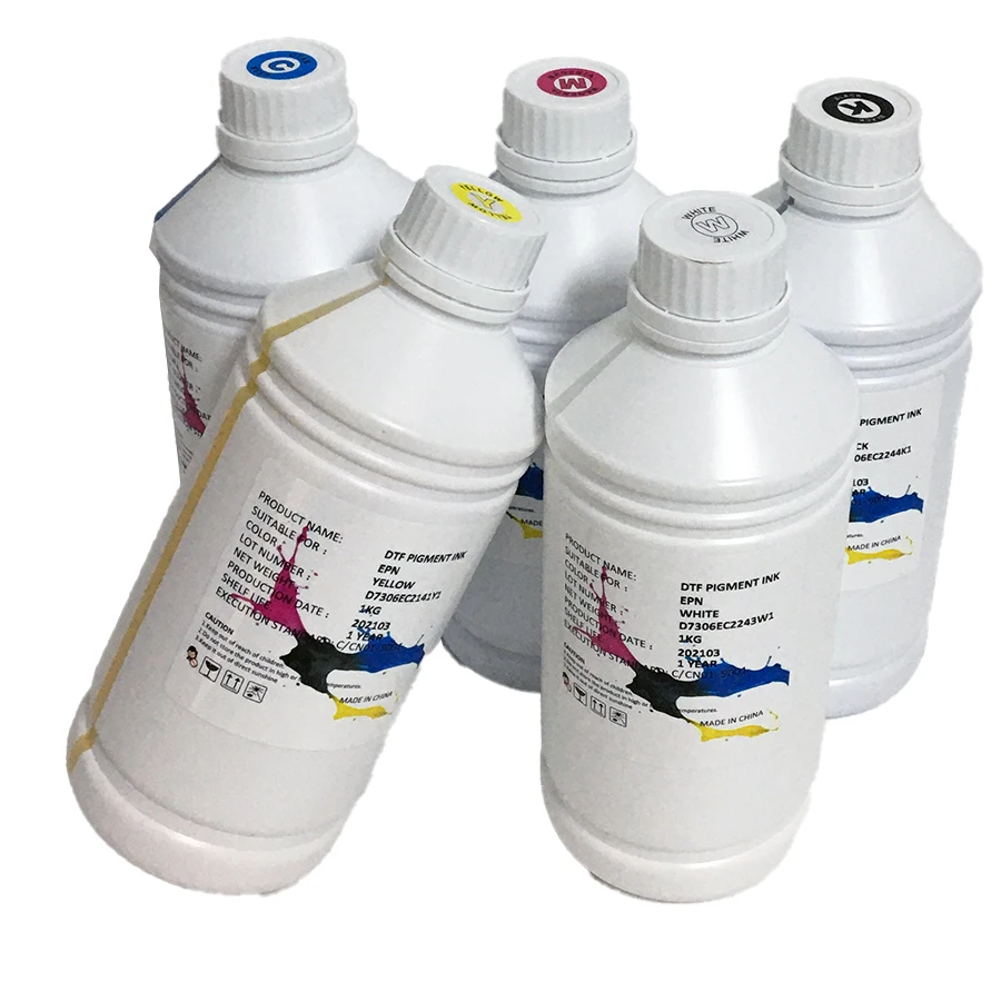 1000ml DTF pigment heat transfer pet film ink Textile Printing Ink DTF Ink for Epson XP600 L1800 L1805 I3200 4720 Dtf Printer