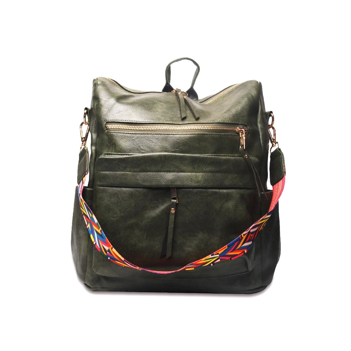 
Женская сумка, женский рюкзак из искусственной кожи с ремешком для гитары, сумка на молнии, модная простая сумка из искусственной кожи, сумка с ремешком 