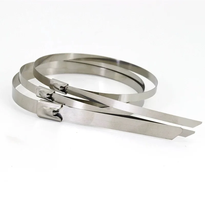 304 Stainless Steel  Cable Belt Width  Self-locking  Fixed Binding Belt Buckle Metal Wire Tensioner