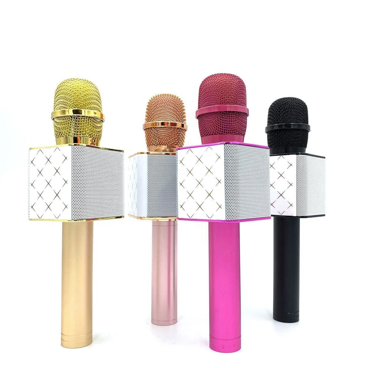 5-in-1 Player Recorder Wireless Karaoke Mic for Kids Adults BT Portable Handheld Singing Speaker Machine